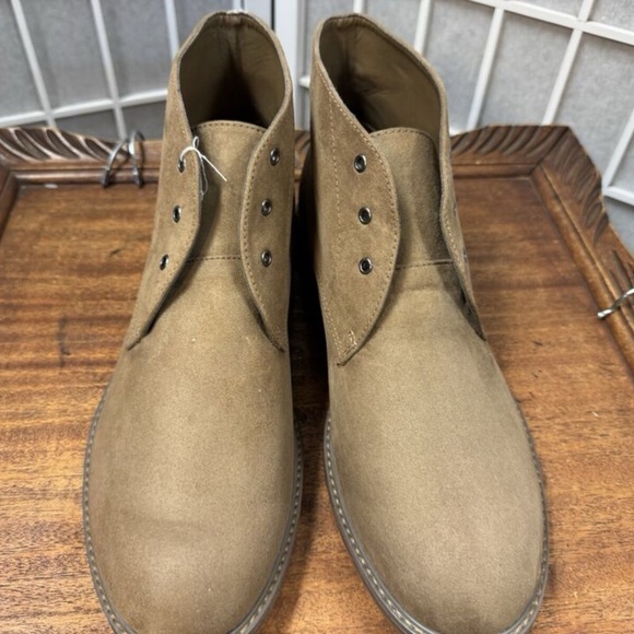 Old Navy, Mens, Desert Boot, Walnut Brown, Sz 11, Faux Suede, Lace up,Low top.! main image 7